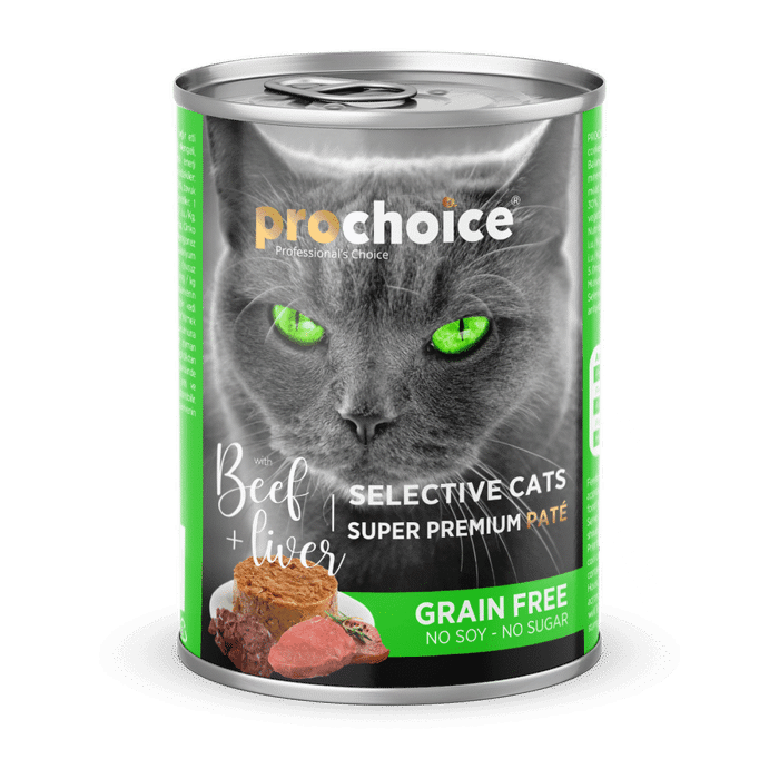 PROCHOICE KONSERBA GTAS PATE GRAIN-FREE ADULT BEEF-LIVER 400gr 